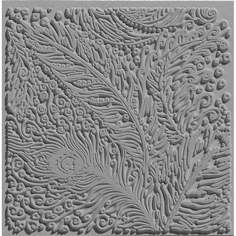 Cernit texture plate for polymer clay, Flowers, 9*9 cm