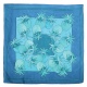 Silk scarves with preprinted gutta lines