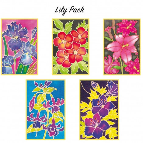 Silk painting cards