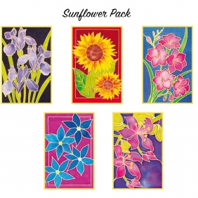 Silk painting cards