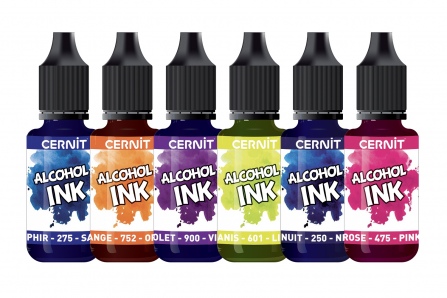 ENCRE À ALCOOL TRANSPARENTE CERNIT VIOLET BLEUTE ALCOHOL INK CERNIT